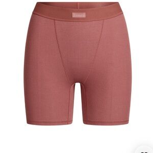 SKIMS ‘Redwood’ Cotton Rib Boxer NWT